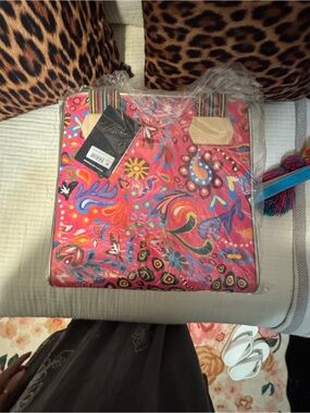 Consuela Ceci Tote  Bag - Pink floral paisley